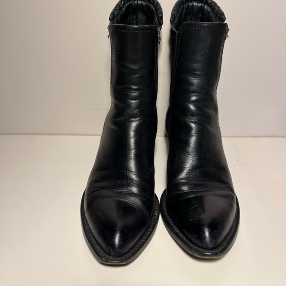 Alexander Wang Shoes - Alexander Wang above ankle boot with cool cut out heel w/ metal plates.